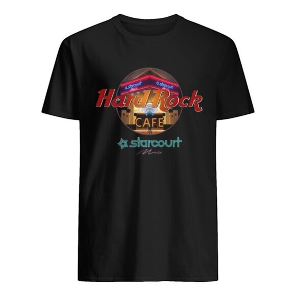Samantha S Other - Hard Rock Cafe Starcourt Mall T-Shirt Retro Music Restaurant Graphic Fan Tee  90